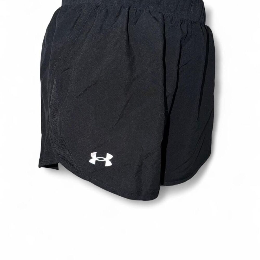 Under-armour Women's Black and Grey Shorts - Picture 4 of 5